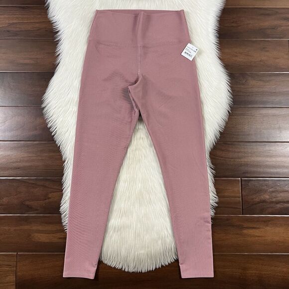 Beach Riot Women's Size Large‎ Antique Rose Ribbed Ayla Leggings Pants - Picture 1 of 9